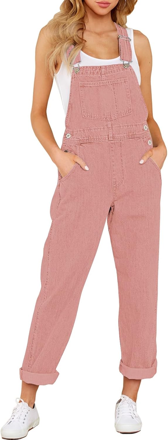 GRAPENT Overalls for Women: Stylish Loose Fit Denim Jumpsuit