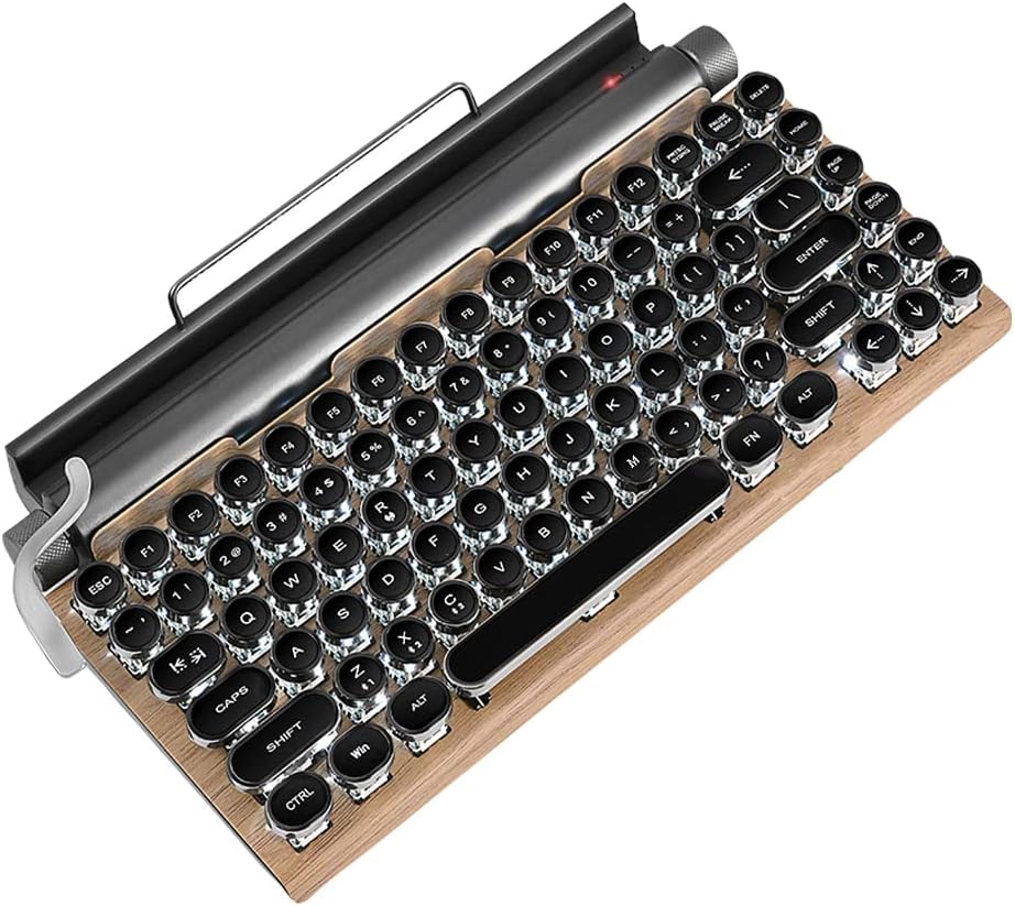 Retro Typewriter Wireless Bluetooth Mechanical Keyboard Review
