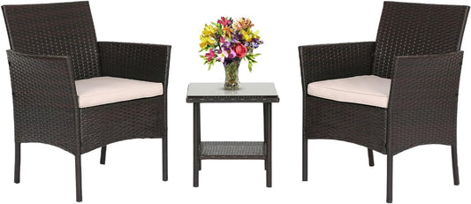 FDW Patio Bistro Conversation Set for Stylish Outdoor Relaxation