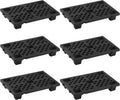 6 Pcs Plastic Pallets Lightweight Waterproof Floor Pallet - Value Pack
