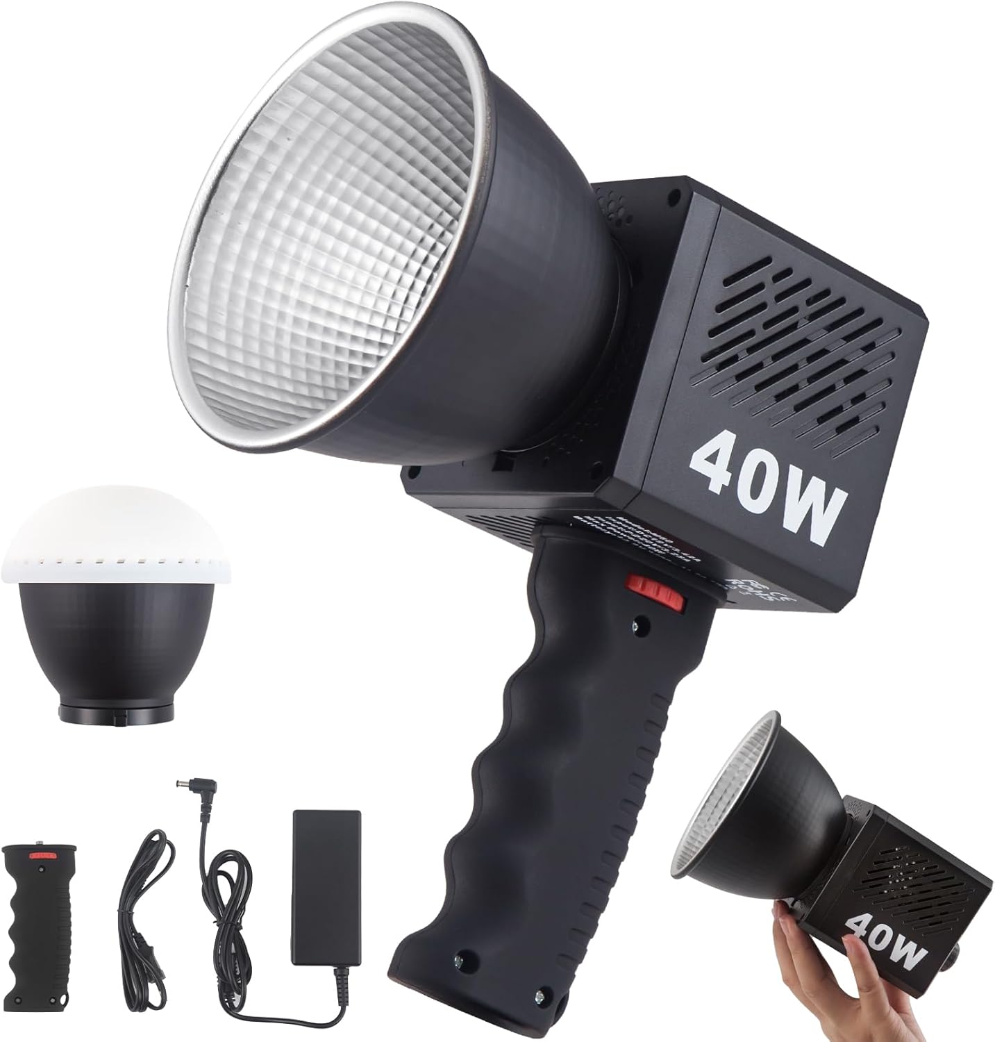 M60 Handle LED Video Light with Soft Box for Vlog Shooting
