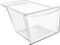 HECASA Refrigerator Crisper Drawer Pan Replacement - Clear Fit