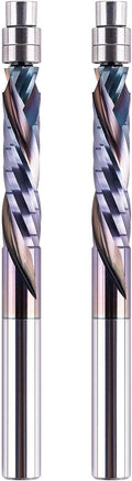 Compression Spiral Flush Trim Router Bit 2PCS - Long Cutting Life