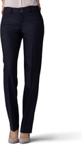 Lee Women's Secretly Shapes Mid Rise Straight Leg Pant - Sleek Fit