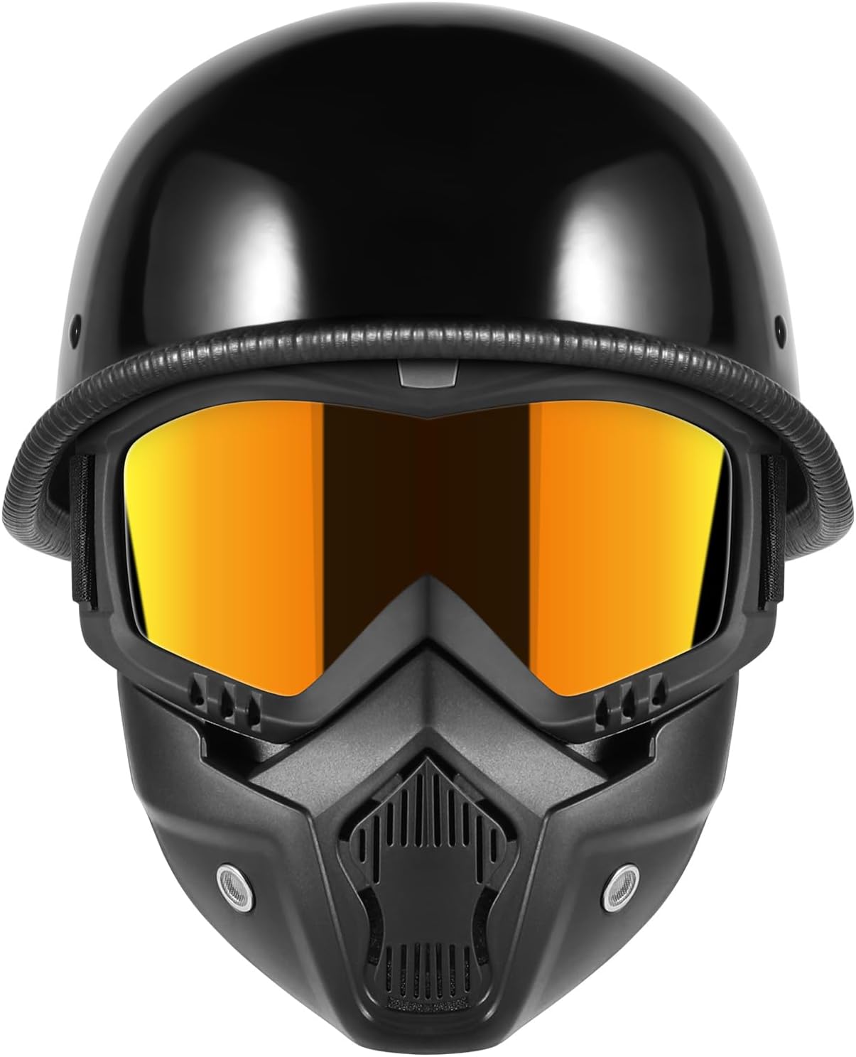 Motorcycle Half Helmets with Face Shield for Men and Women