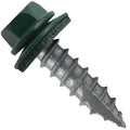 #14 Metal Roofing Screws 1 in Ivy/Forest Green - Durable Roofing