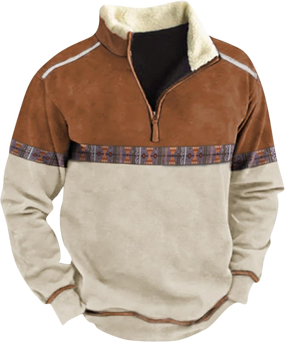 RSZGSWS: Cozy Quarter-Zip Fleece Sweatshirt