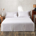 BISELINA French Linen Bed Skirt Split Corner 14in Drop - Tailored