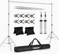 Backdrop Stand 10x8.5ft Photo Studio Support Kit - Adjustable