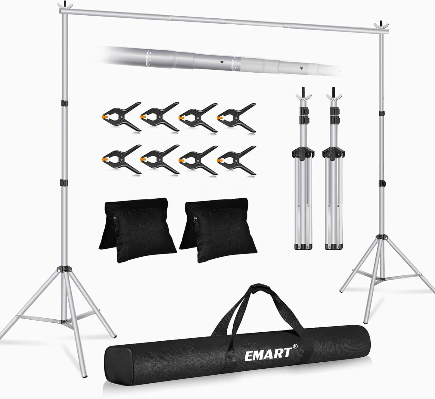 EMART Backdrop Stand 10x8.5ft for Photography and Events
