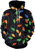 Arvilhill Mens Christmas Hoodies Funny Ugly 3D Printed Graphic Novelty