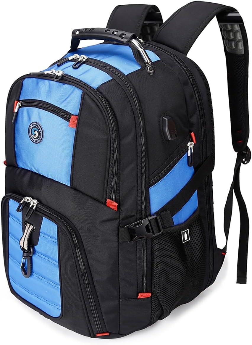 SHRRADOO Extra Large Travel Laptop Backpack with USB Port
