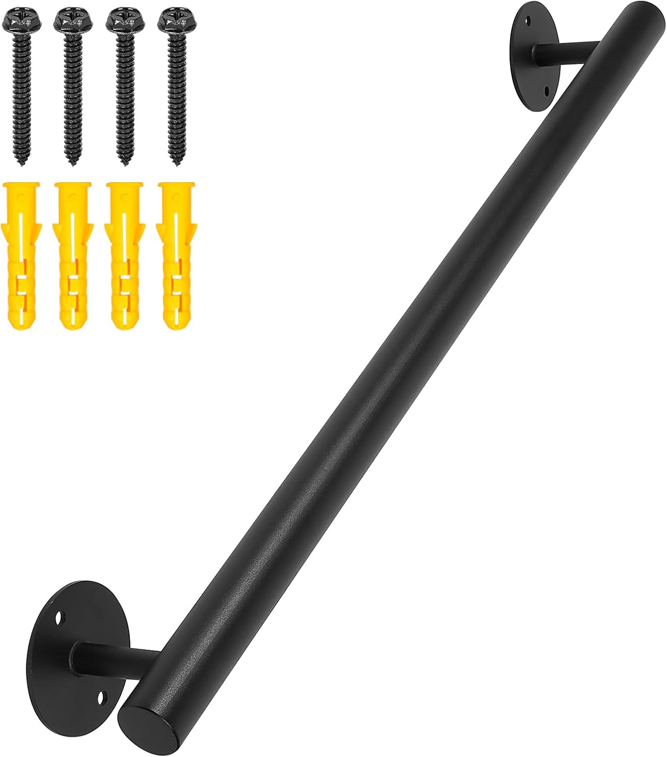 2.2 FT Black Metal Heavy Duty Hand Rails for Indoor Stairs