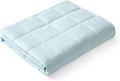 YnM Weighted Blanket for Comfort and Relaxation in Light Blue