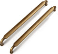 Goo-Ki 7-1/2 Inch Antique Brass Cabinet Pulls for Kitchen Drawers