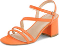 Women's Strappy Low Chunky Block Heel Sandals - 2.4in Heel
