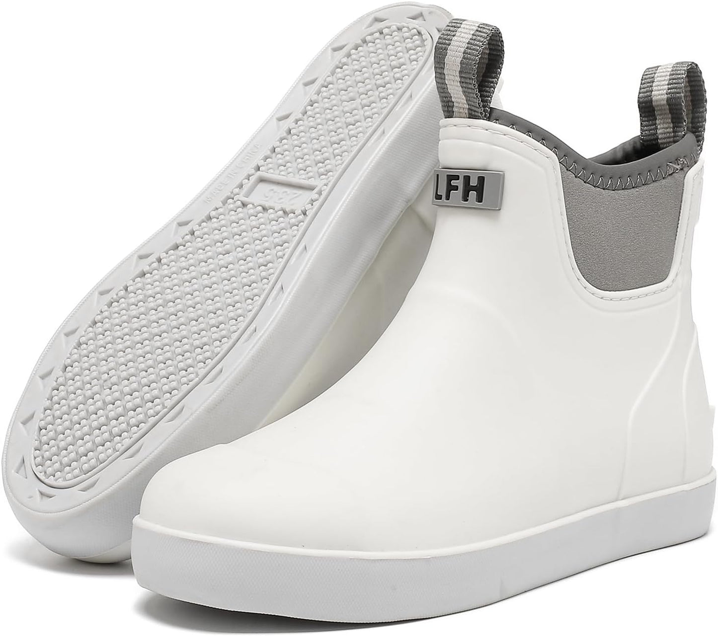 Women's Deck Boots: Waterproof Ankle Rain Boots for Outdoors