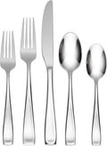 Oneida Moda 75-Piece Silverware Set for 12 - Classic Modern Flatware