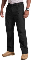 Men's Flex Stretch Tactical Cargo Pants - Water Resistant Ripstop
