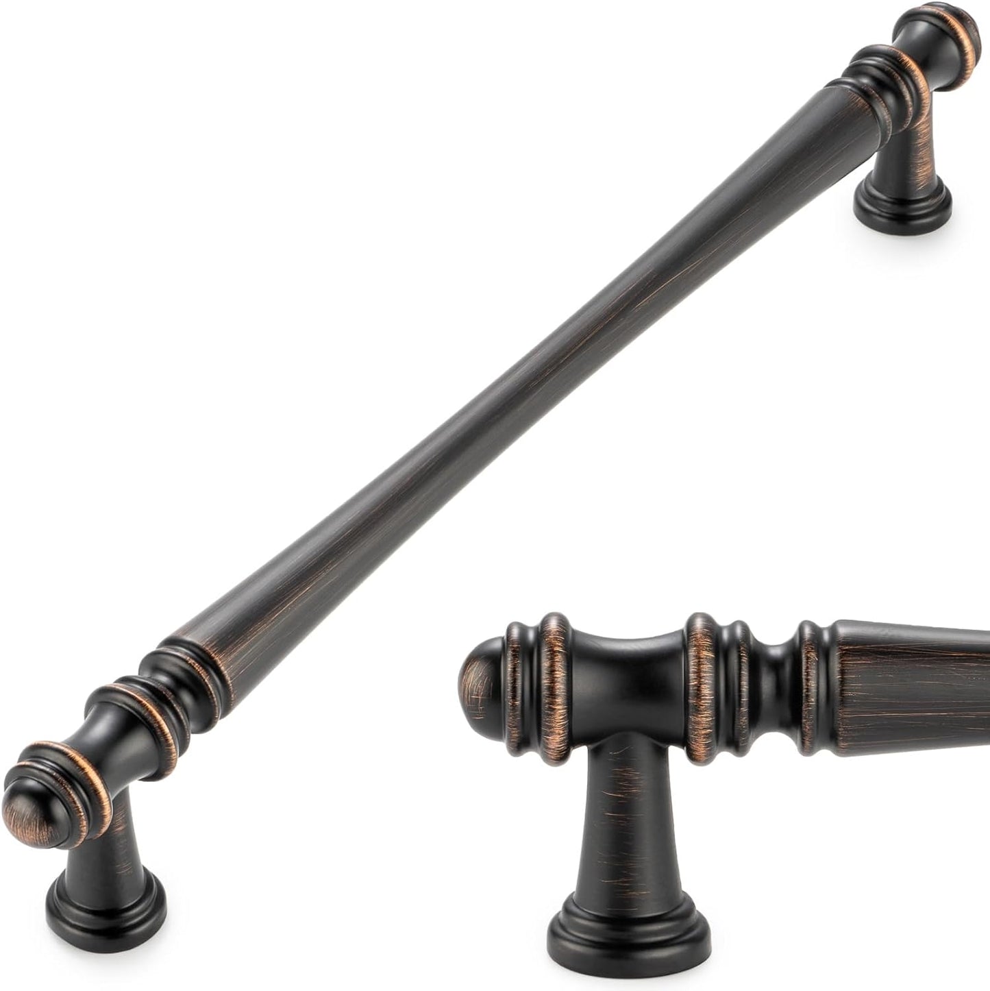 KOOFIZO Classical Cabinet Pulls - Oil Rubbed Bronze Handles