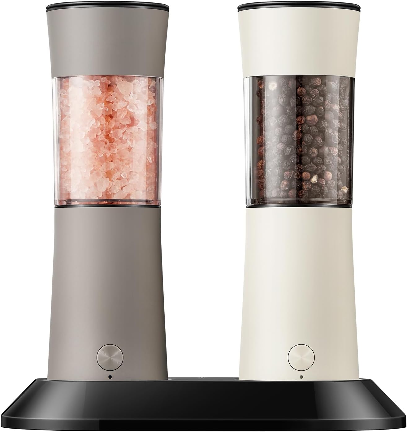 Gravity Electric Salt and Pepper Grinder Set for Effortless Seasoning