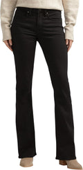 Women's Suki Mid Rise Curvy Fit Straight Leg Jeans in Black - Tailored
