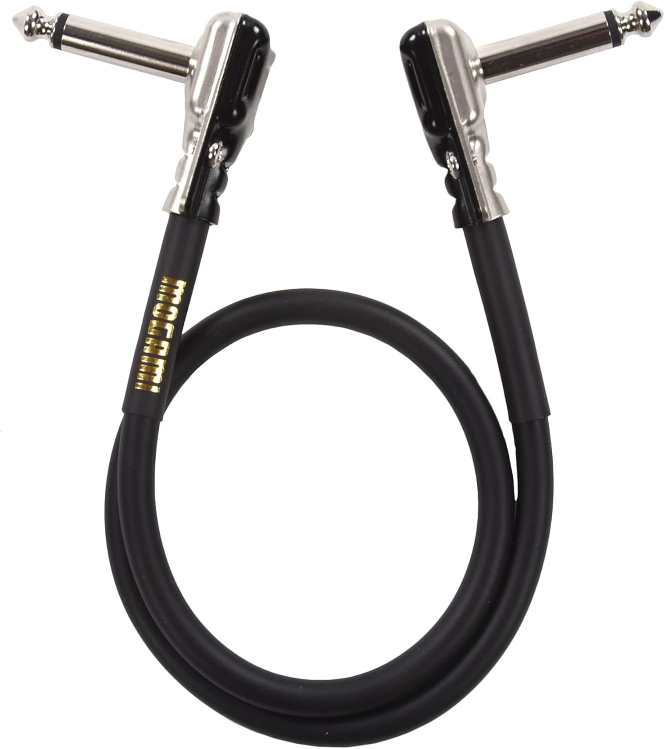 Mogami Gold Instrument PRR Pancake Right Angle Pedal Cable 18in