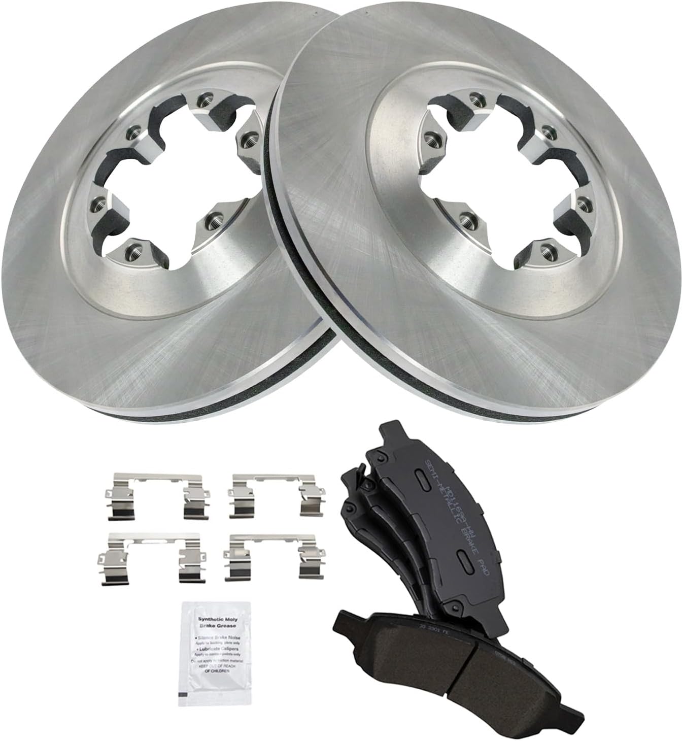 TRQ Front Brake Pad & Rotor Kit for Chevrolet Colorado & GMC Canyon