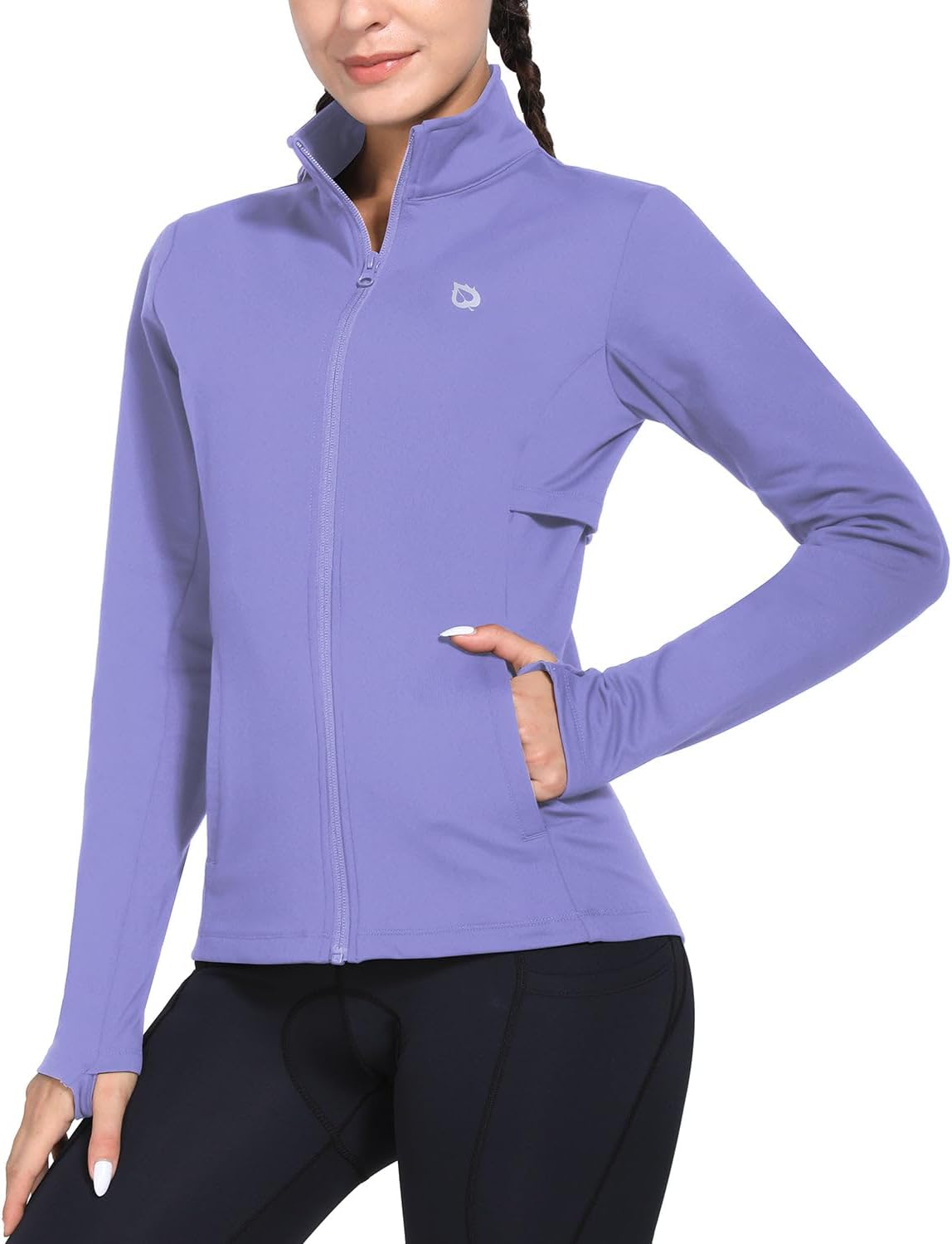 Baleaf Women's Fleece Running Jacket for Cold Weather Comfort