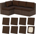 8 Pack Outdoor Cushion Covers for Patio Furniture Weather Resistance