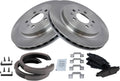 TRQ Rear Brake Pad & Rotor Kit for 2005-2008 Cadillac STS - Complete