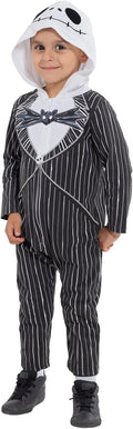 Disney Nightmare Before Christmas Jack Skellington Zip Up Coverall