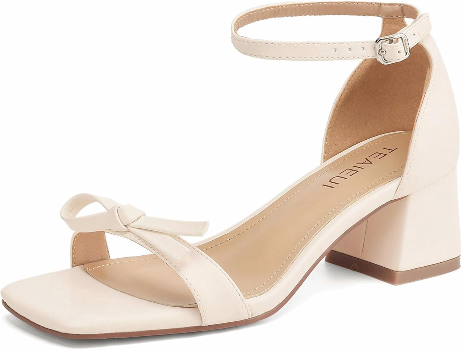 Stylish Women's Heeled Sandals with Comfortable Ankle Strap