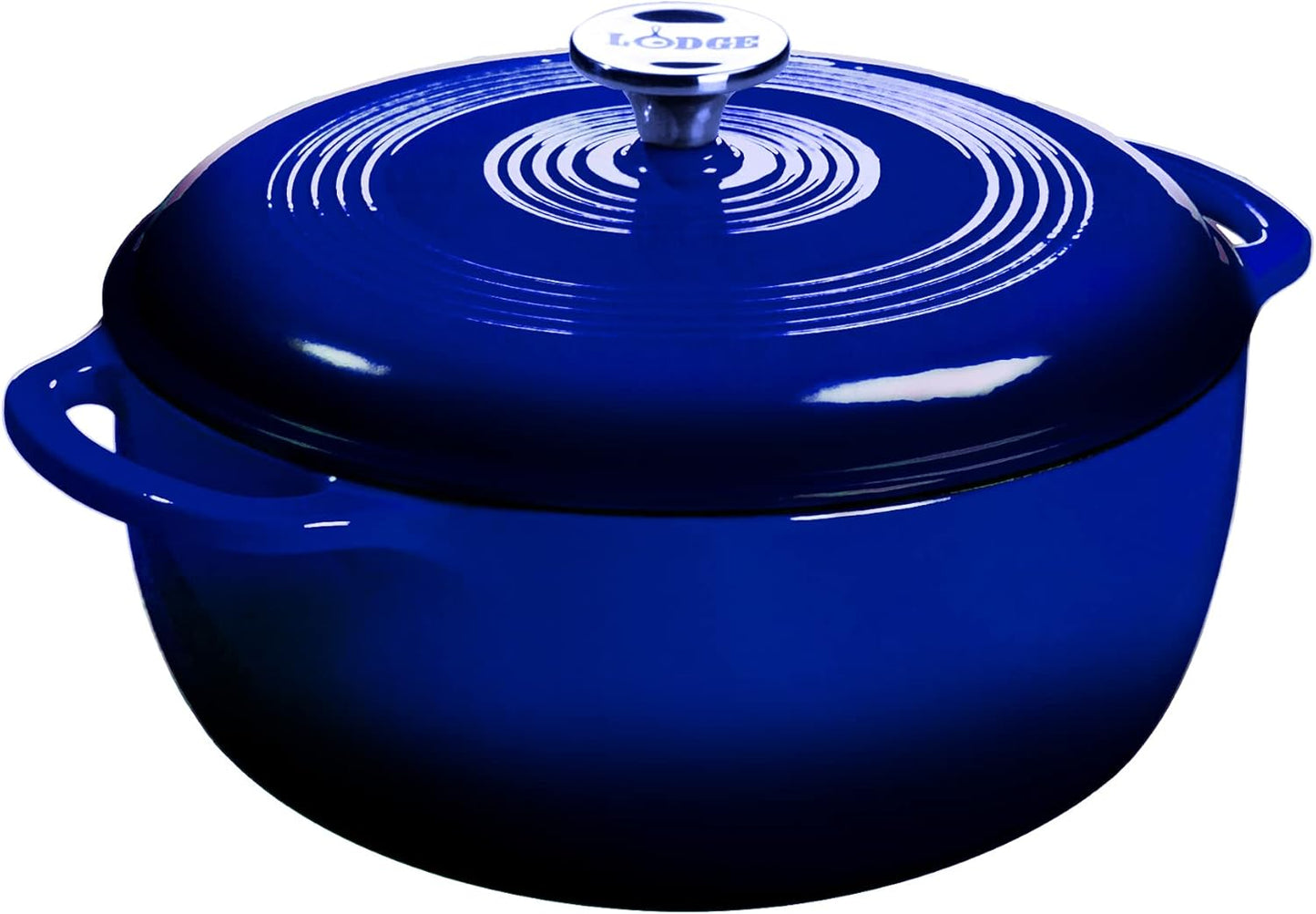 Lodge 3 Quart Enameled Cast Iron Dutch Oven for Versatile Cooking