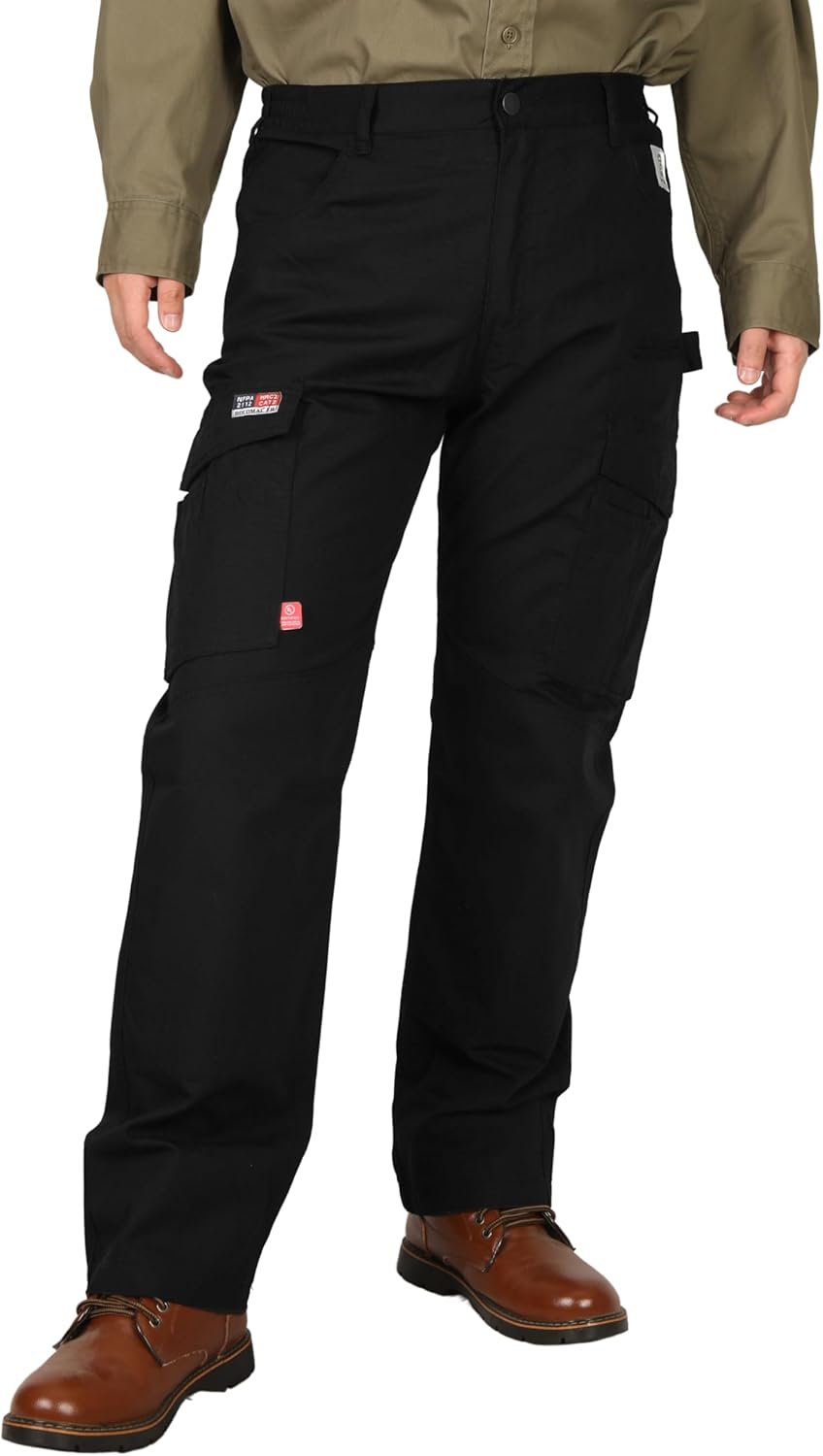 BOCOMAL FR Pants Cargo Pockets Lightweight Water Repellent Jeans