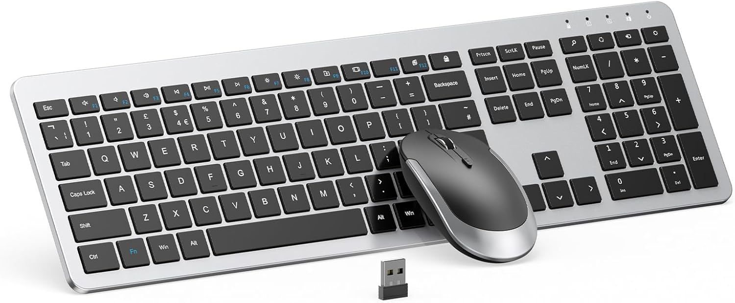 Wireless Keyboard and Mouse Combo for Effortless Typing