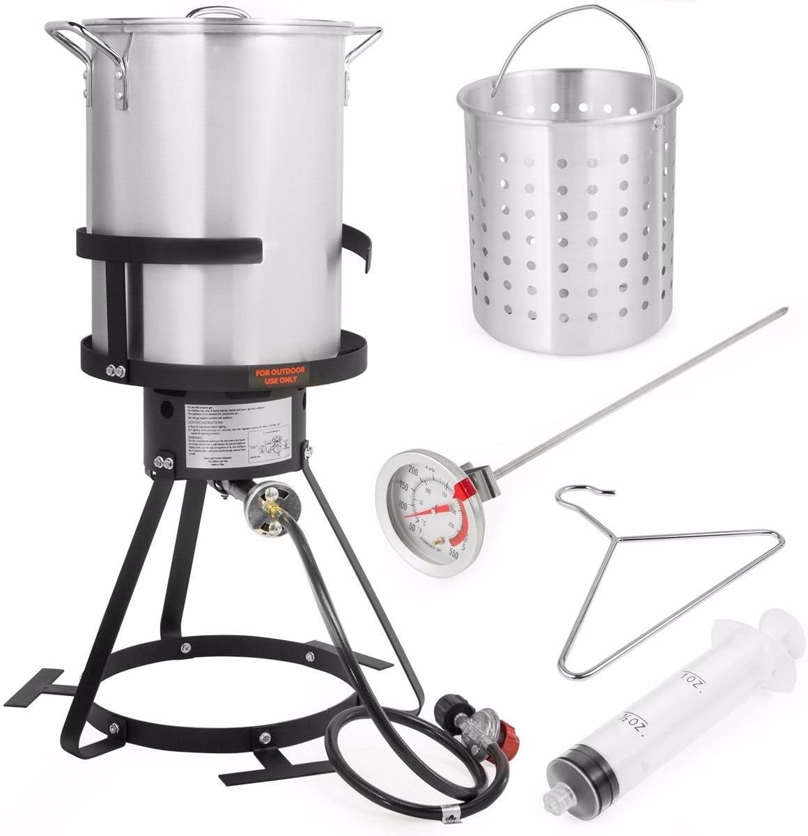 Barton Propane 30 Qt Turkey Fryer Set for Outdoor Cooking