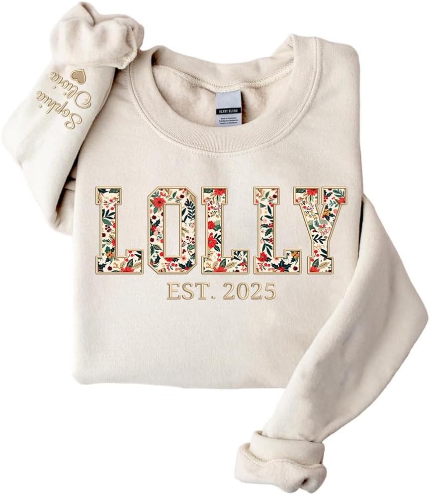 Personalized Floral Grandma Shirt - Perfect Mama Gift