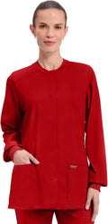 Cherokee Scrub Jacket for Women WW340 - Flattering, Fade-Resistant Fit