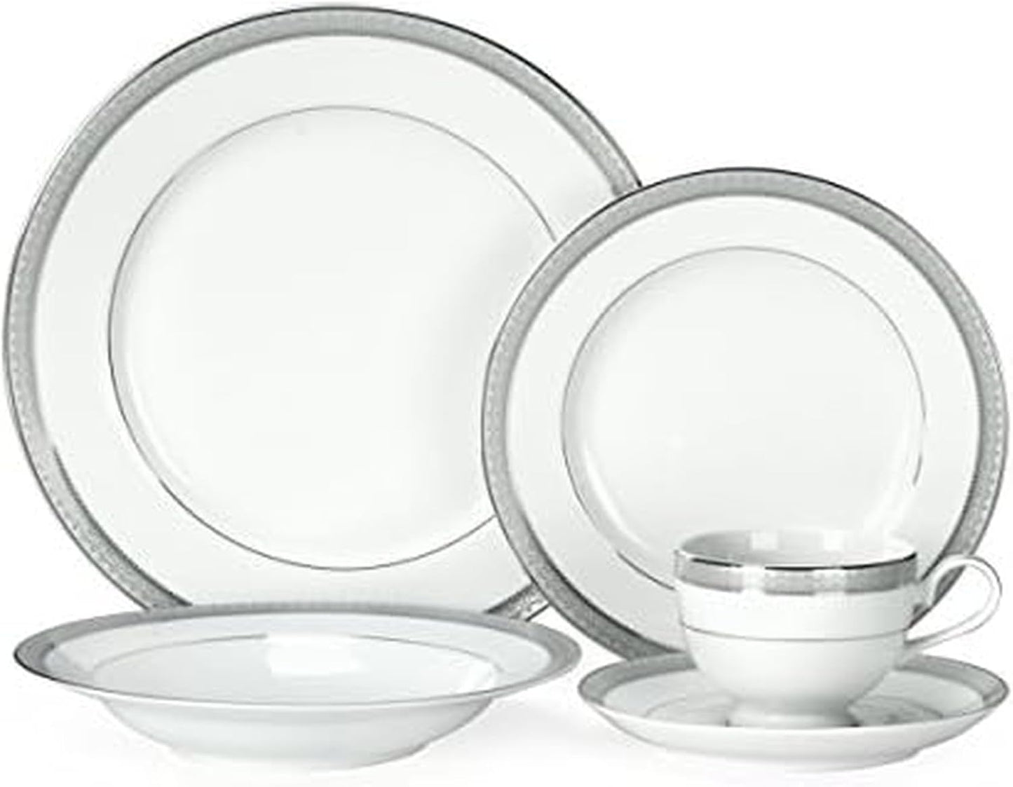Mikasa Platinum Crown 40-Piece Dinnerware Set for 8 Guests