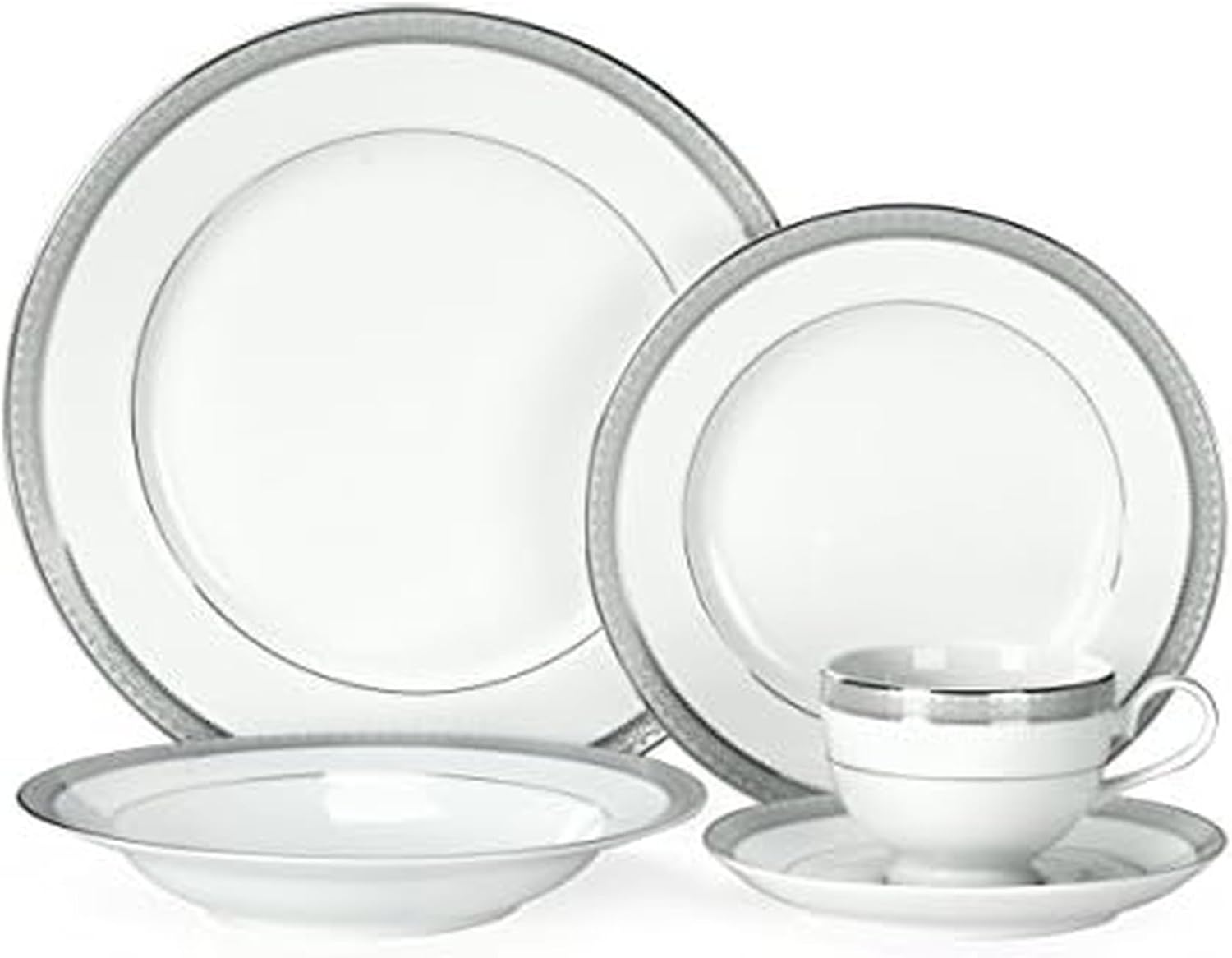 Mikasa Platinum Crown 40-Piece Dinnerware Set for 8 Guests