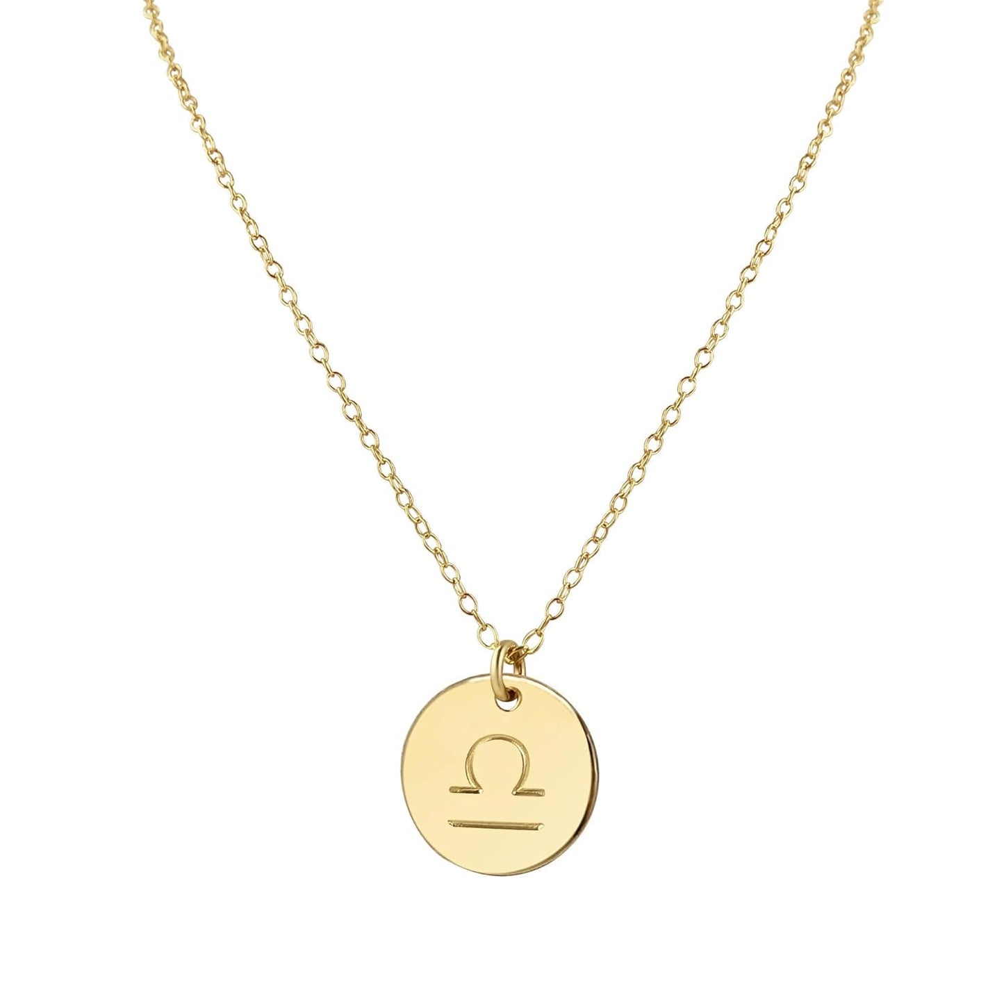 Handmade Gold Libra Necklace for Astrology Lovers and Gifts