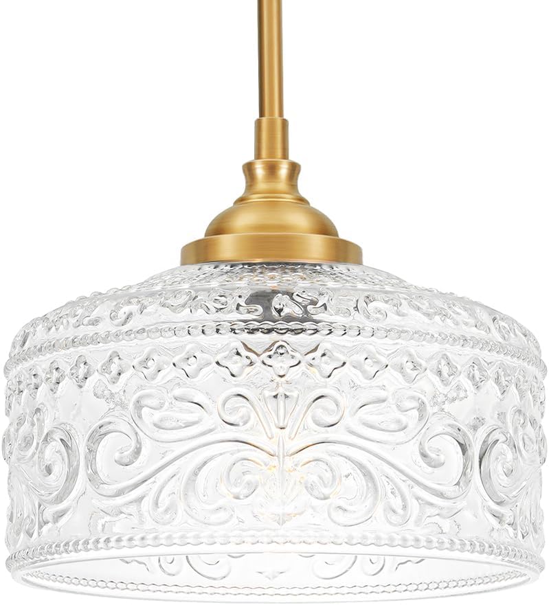 Gold Pendant Lights for Kitchen Island - Vintage Style Fixture