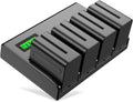 Powerextra 4 Pack Batteries and 4-Channel Charger for Sony NP-F970