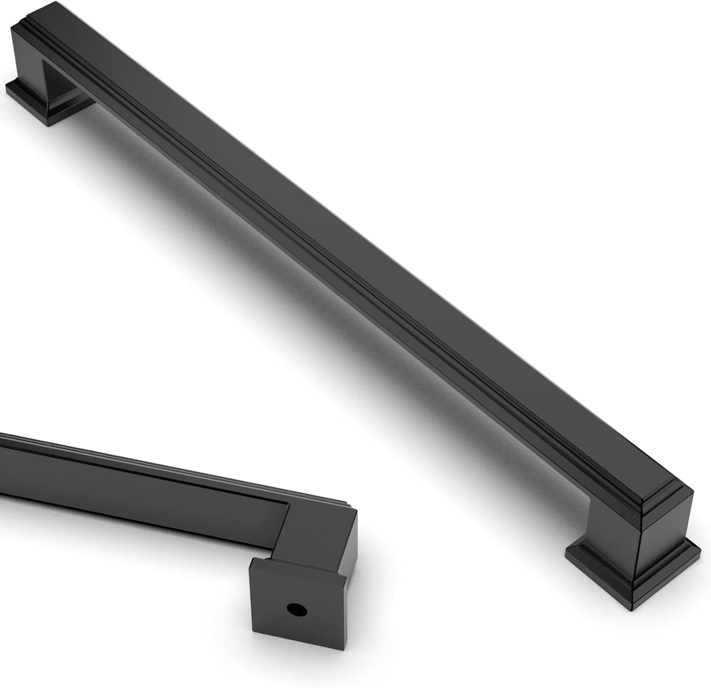 Asidrama 10 Pack 7.5 Inch Matte Black Kitchen Cabinet Handles