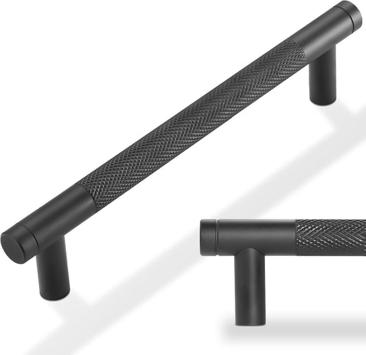 10 Pack 5 inch Matte Black Kitchen Cabinet Handles for Home