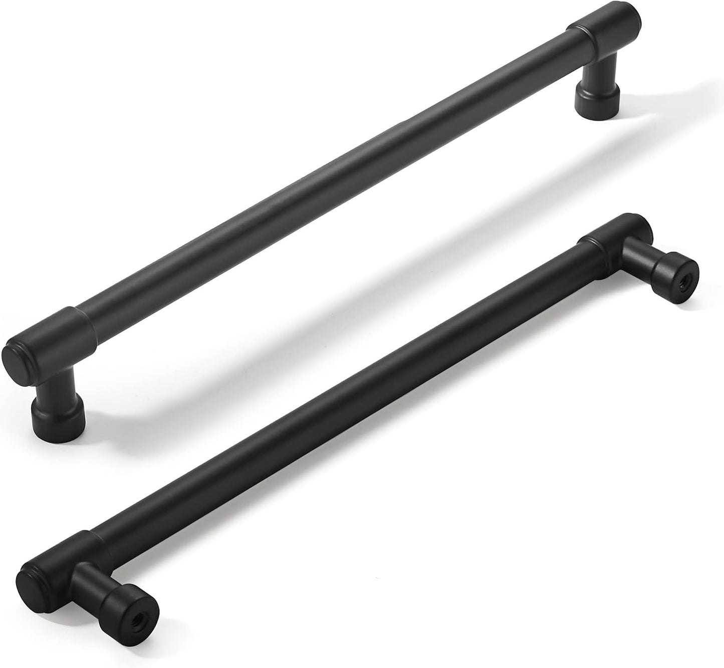 Matte Black Cabinet Pulls 8 Inch for Kitchen and Furniture