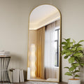 Arched Full Length Mirror 71in x 26in - Gold Full Body Mirror