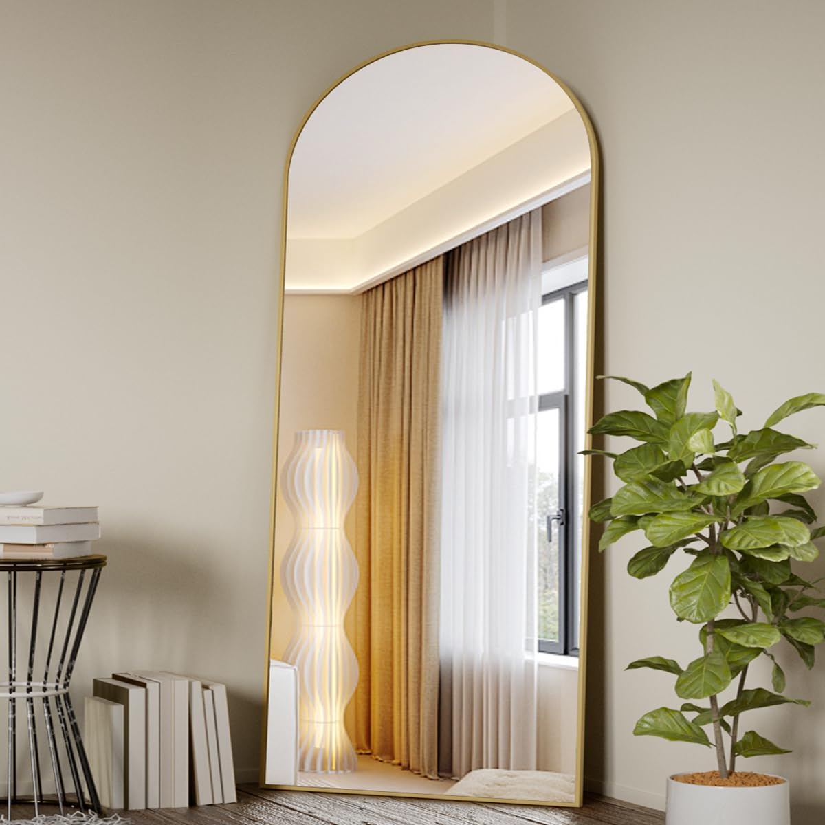 Koonmi Arched Full Length Mirror for Stylish Home Decor