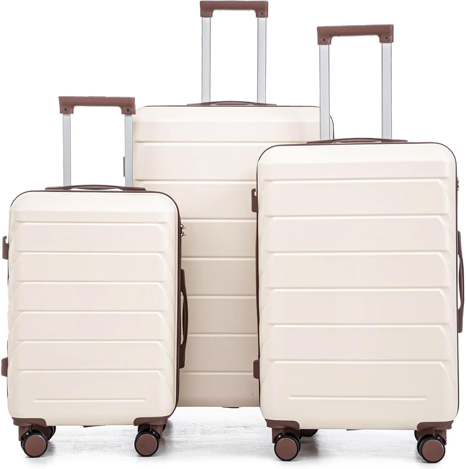 Luggage 3 Pcs Sets ABS Hardside Spinner Suitcase for Travel